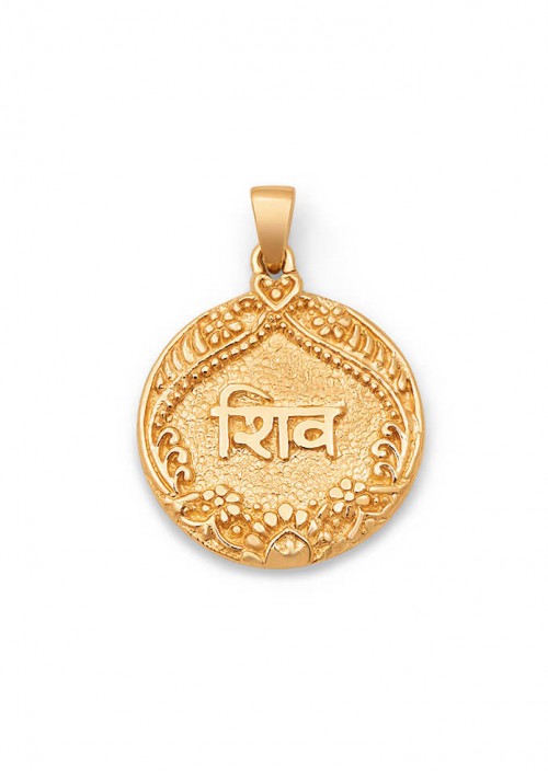 shiva pendant gold